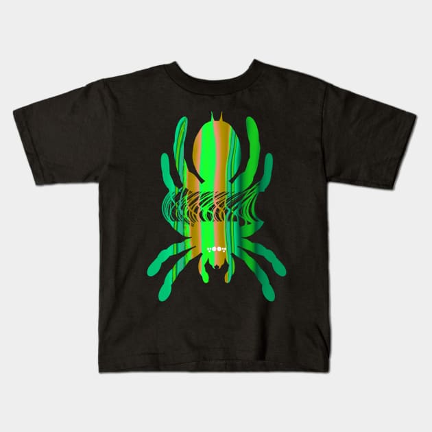 Tarantula Silhouette V95 (Vertical) Kids T-Shirt by IgorAndMore